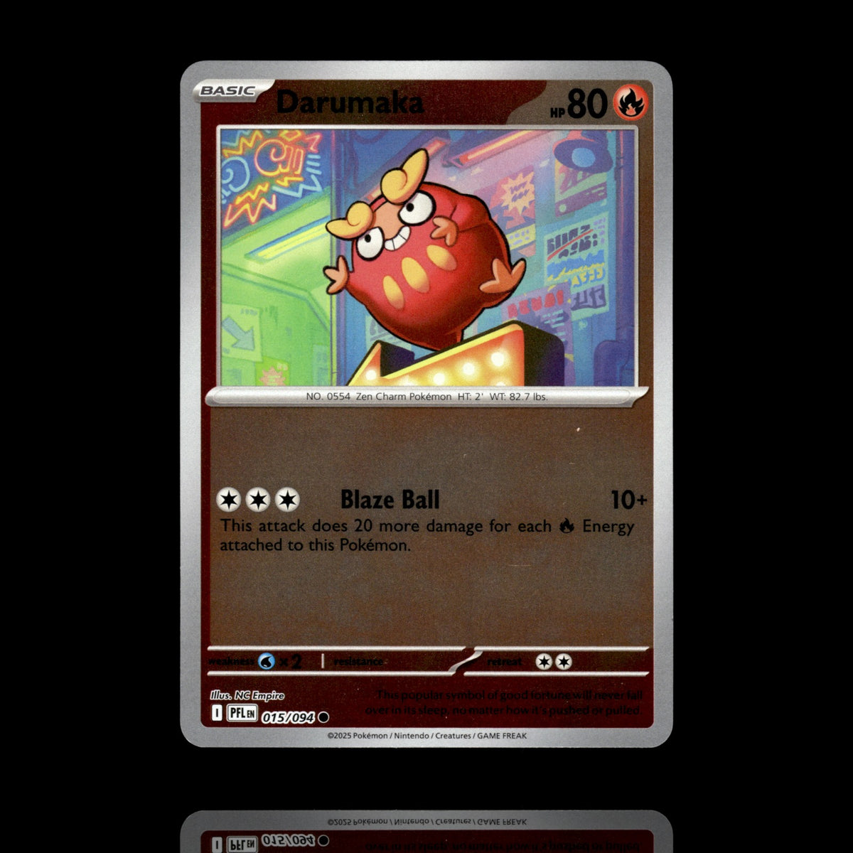 ▸ Darumaka | ME02: Phantasmal Flames | Reverse Holo | 015/094 | NM