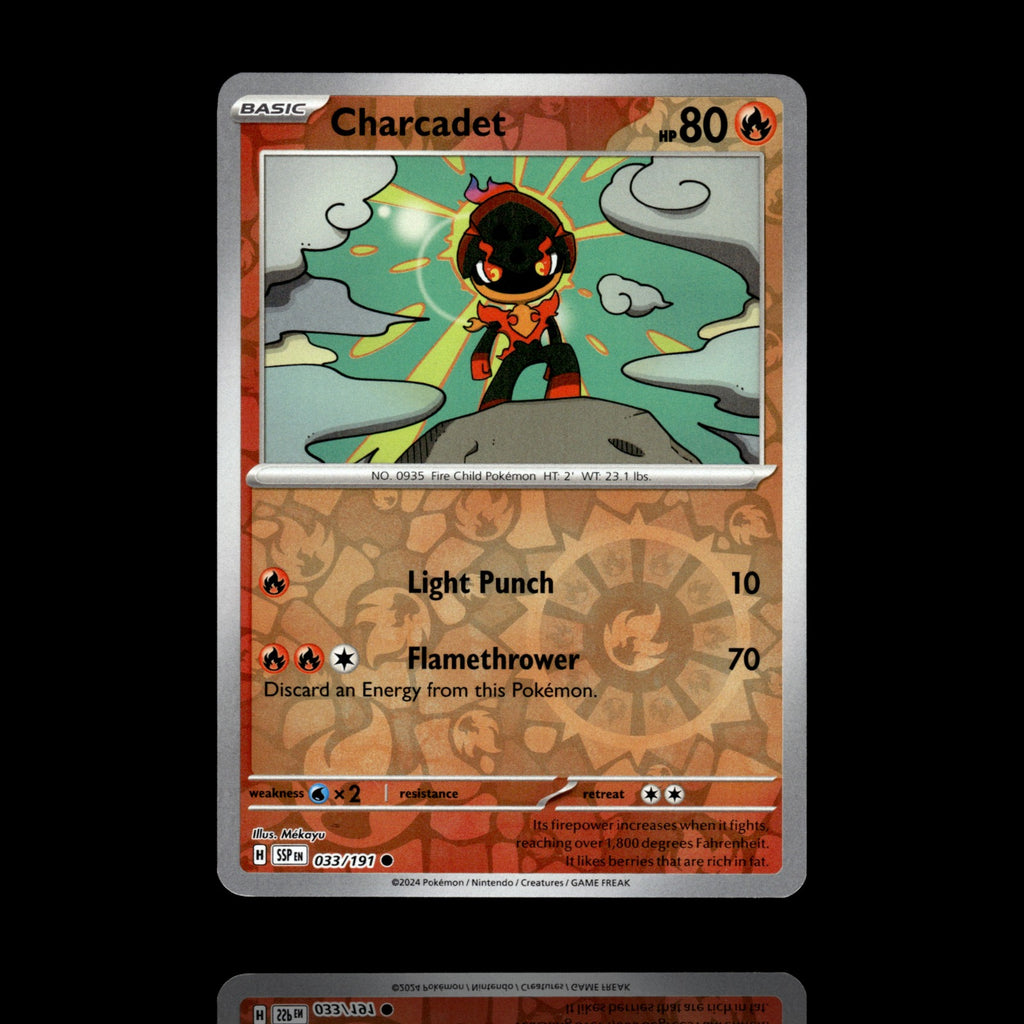 ▸ Charcadet | SV08: Surging Sparks | Reverse Holo | 033/191 | NM