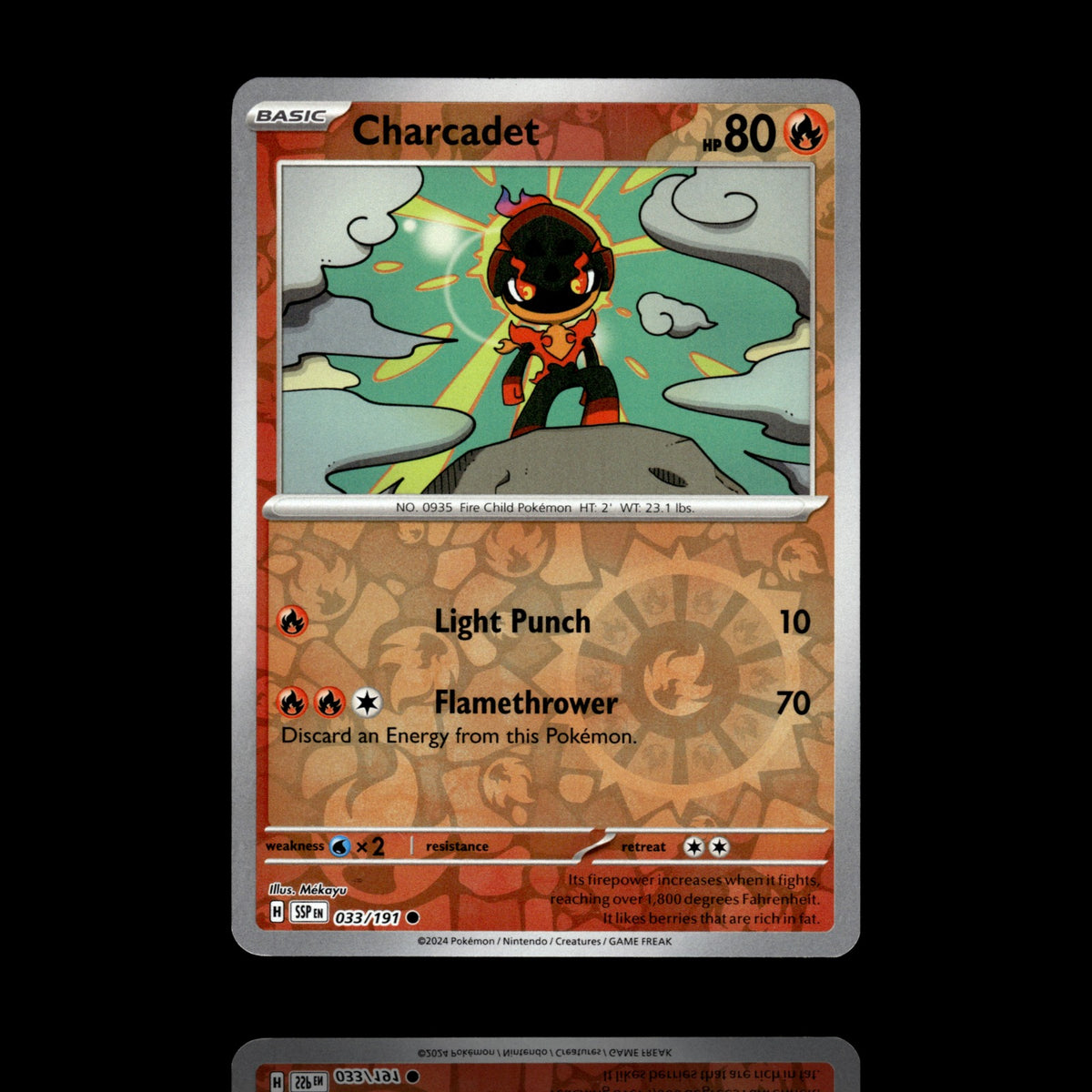 ▸ Charcadet | SV08: Surging Sparks | Reverse Holo | 033/191 | NM