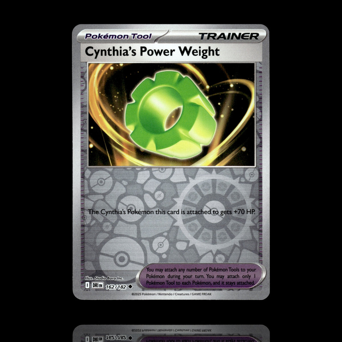▸ Cynthia's Power Weight | SV10: Destined Rivals | Reverse Holo | 162/182 | NM