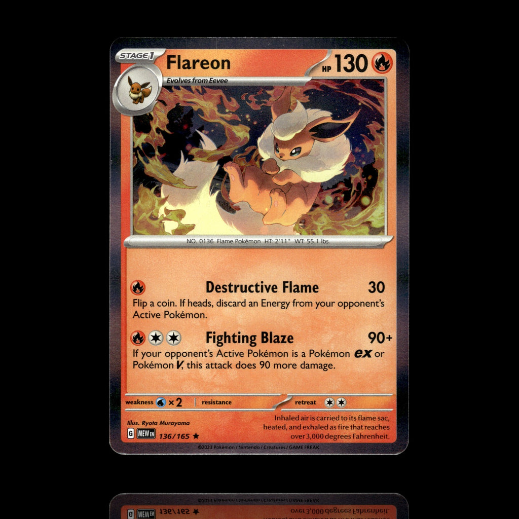 ▸ Flareon | SV: Scarlet & Violet 151 | Rare | 136/165 | NM