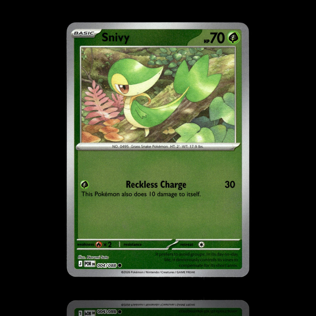 ▸ Snivy | ME03: Perfect Order | Reverse Holo | 004/088 | NM