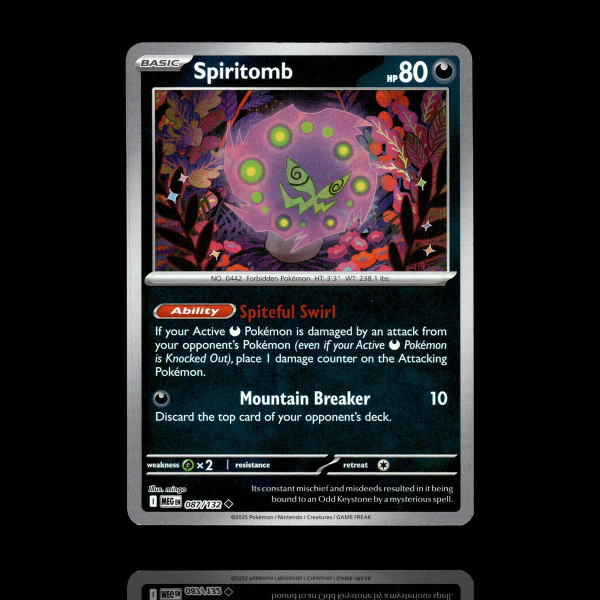 ▸ Spiritomb | ME01: Mega Evolution | Reverse Holo | 087/132 | NM
