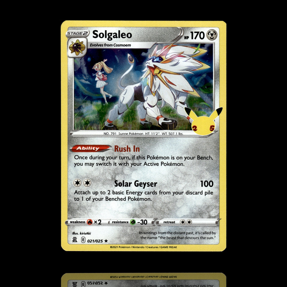 ▸ Solgaleo | Celebrations | Holo Rare | 021/025 | NM