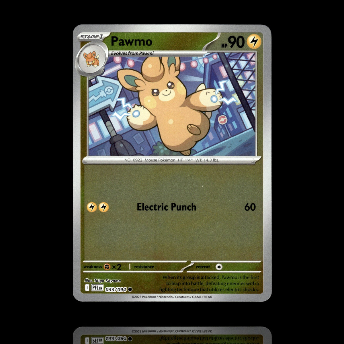 ▸ Pawmo | ME02: Phantasmal Flames | Reverse Holo | 033/094 | NM