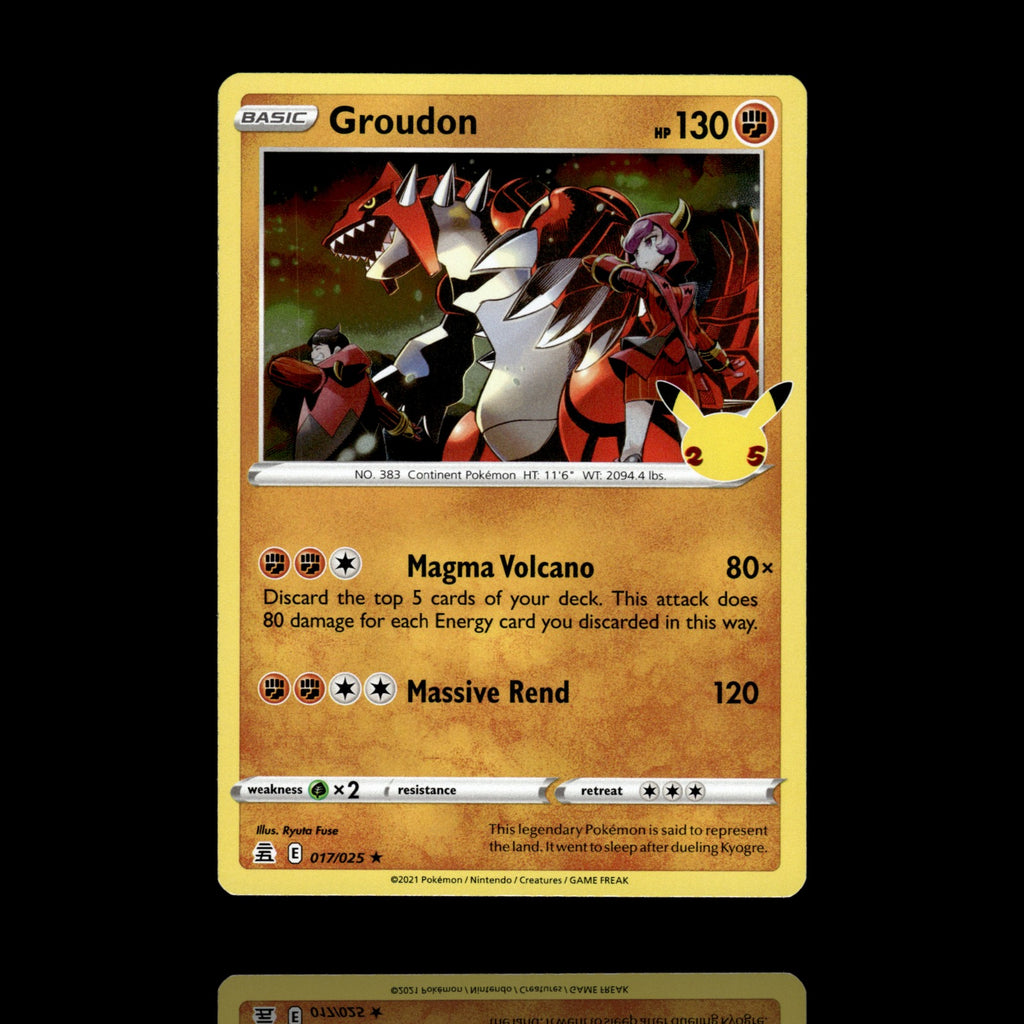 ▸ Groudon | Celebrations | Holo Rare | 017/025 | NM