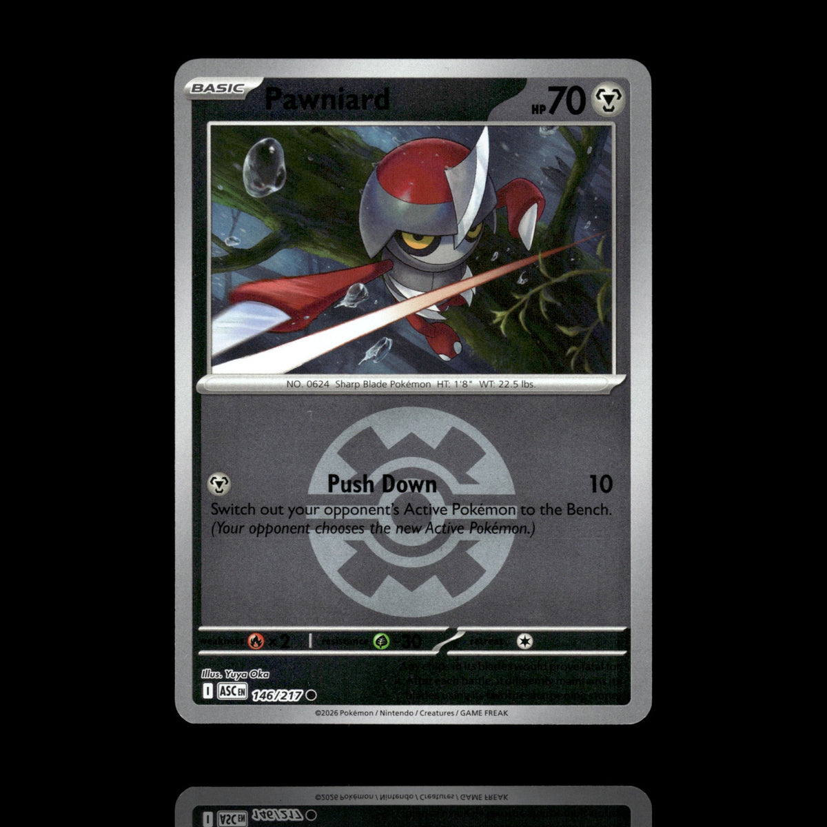 ▸ Pawniard Quick Ball | ME: Ascended Heroes | Reverse Holo | 146/217 | NM