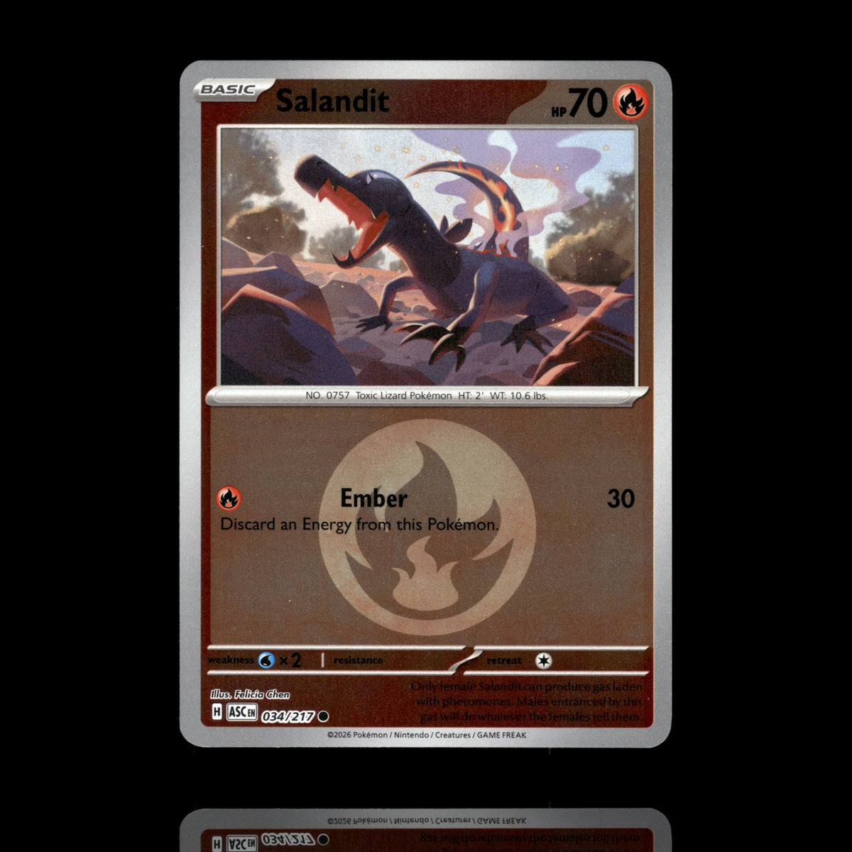 ▸ Salandit | ME: Ascended Heroes | Energy Reverse Holo | 034/217 | NM