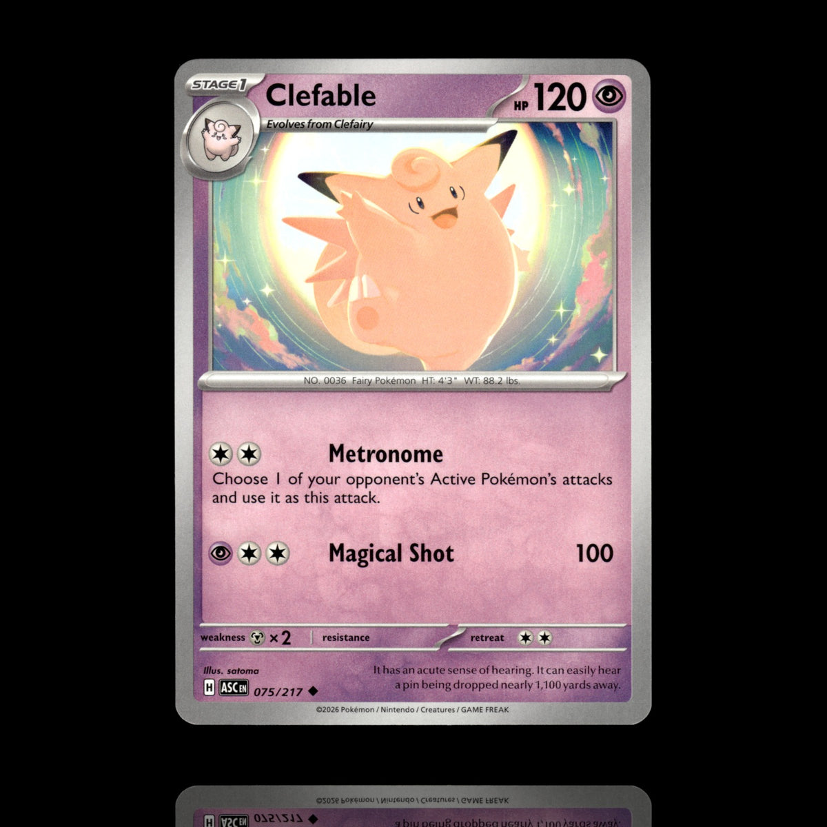 ▸ Clefable | ME: Ascended Heroes | Uncommon | 075/217 | NM
