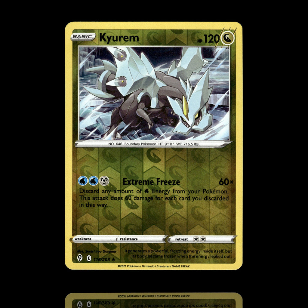 ▸ Kyurem | SWSH07: Evolving Skies | Reverse Holo | 116/203 | NM