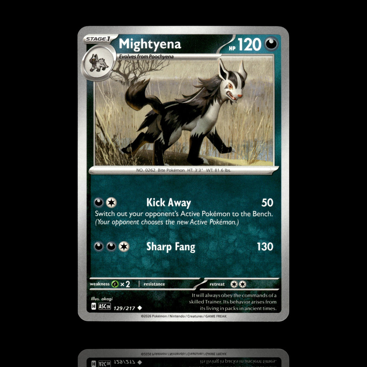▸ Mightyena | ME: Ascended Heroes | Uncommon | 129/217 | NM