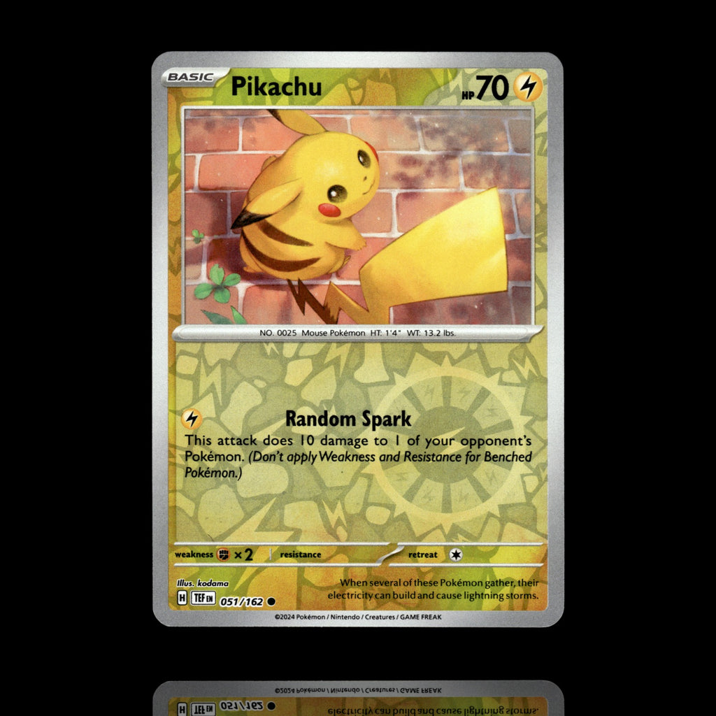 ▸ Pikachu | SV05: Temporal Forces | Reverse Holo | 051/162 | NM