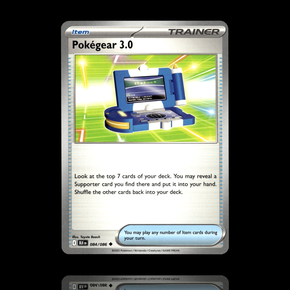 ▸ Pokegear 3.0 | SV: Black Bolt | Uncommon | 084/086 | NM