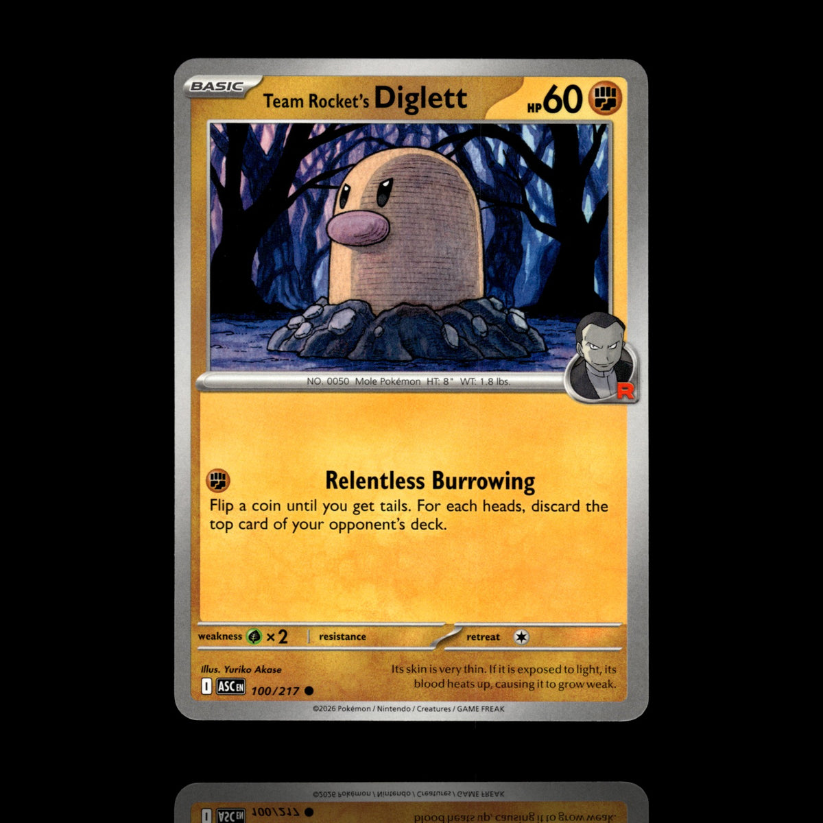 ▸ Team Rocket's Diglett | ME: Ascended Heroes | Common | 100/217 | NM