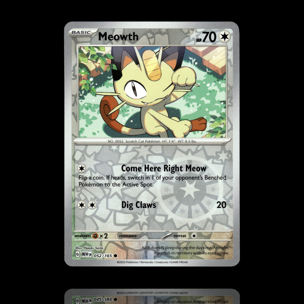 ▸ Meowth | SV: Scarlet & Violet 151 | Reverse Holo | 052/165 | NM