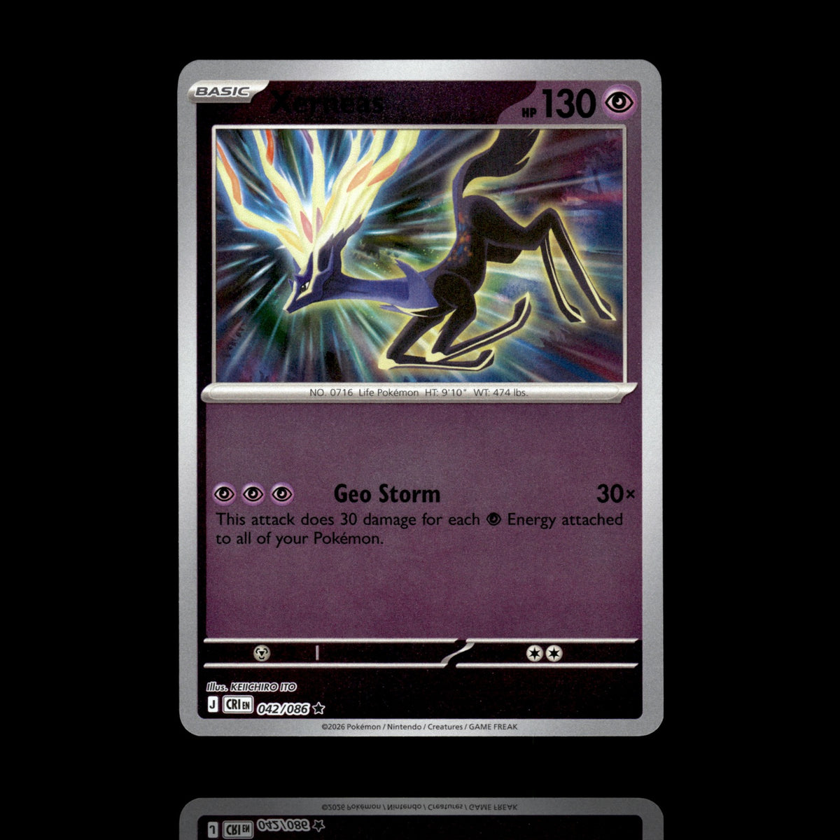 ▸ Xerneas | ME04: Chaos Rising | Reverse Holo | 042/086 | NM