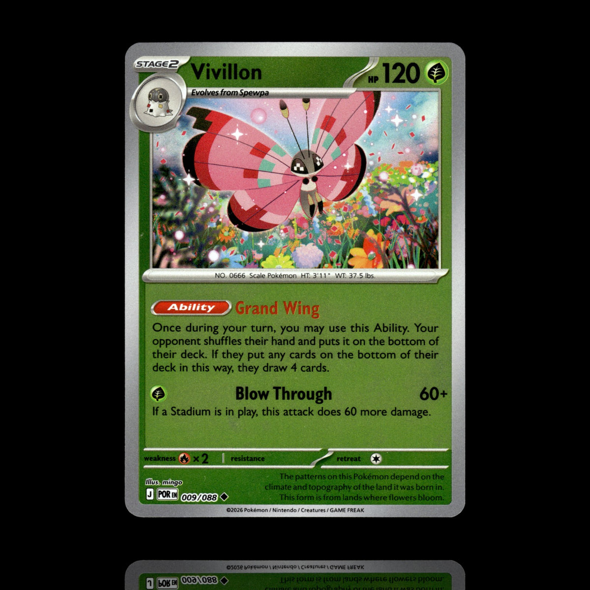 ▸ Vivillon | ME03: Perfect Order | Reverse Holo | 009/088 | NM