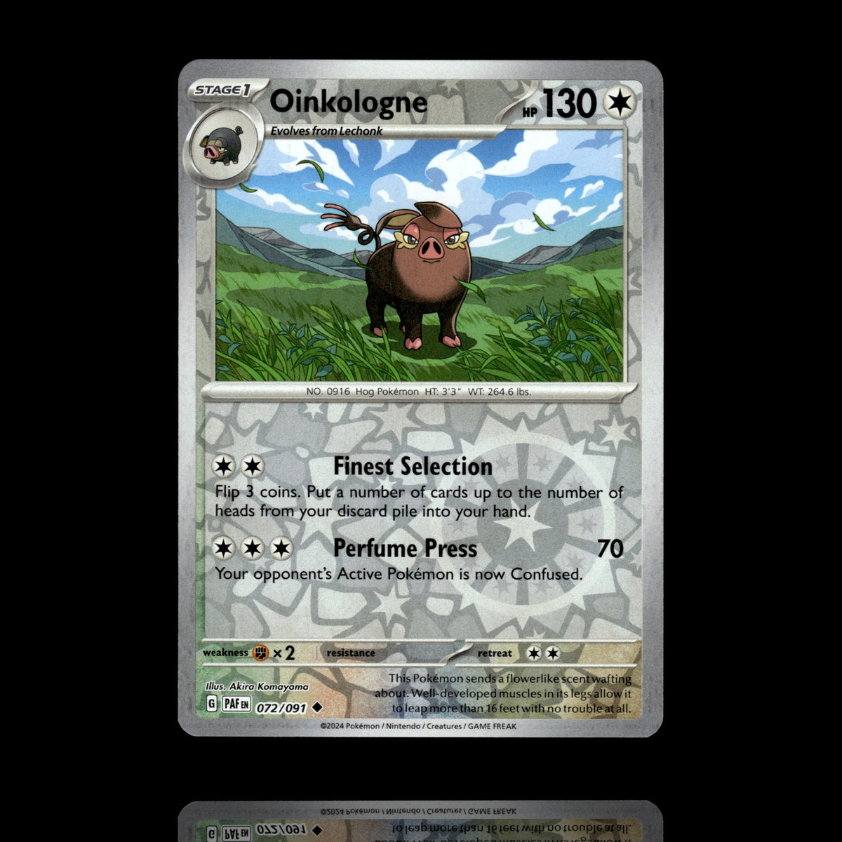 ▸ Oinkologne | SV: Paldean Fates | Reverse Holo | 072/091 | NM