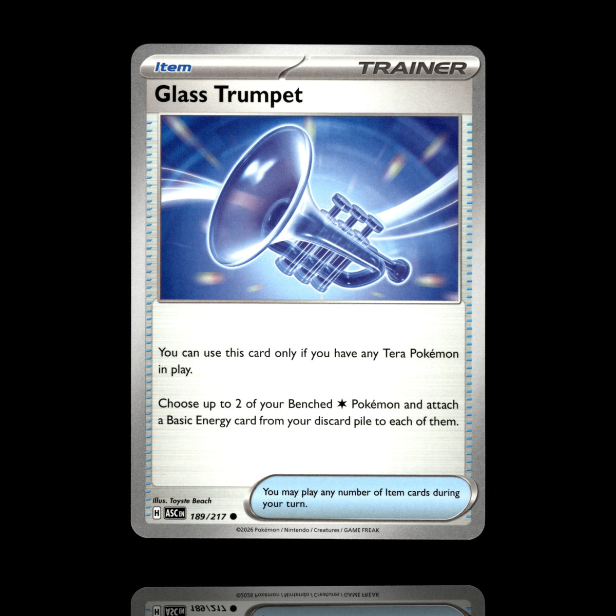 ▸ Glass Trumpet | ME: Ascended Heroes | Common | 189/217 | NM