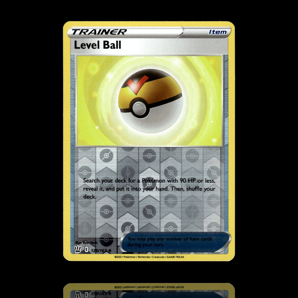 ▸ Level Ball | SWSH05: Battle Styles | Reverse Holo | 129/163 | NM