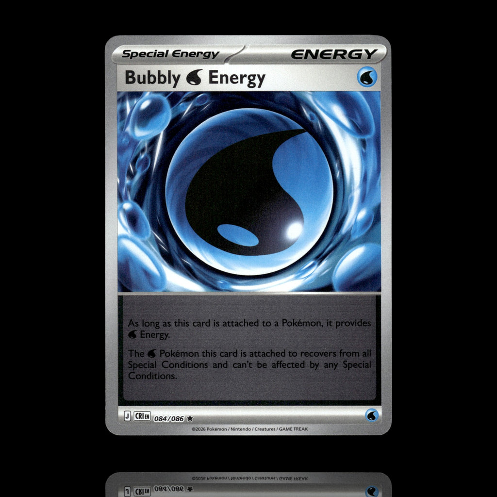 ▸ Bubbly W Energy | ME04: Chaos Rising | Reverse Holo | 084/086 | NM