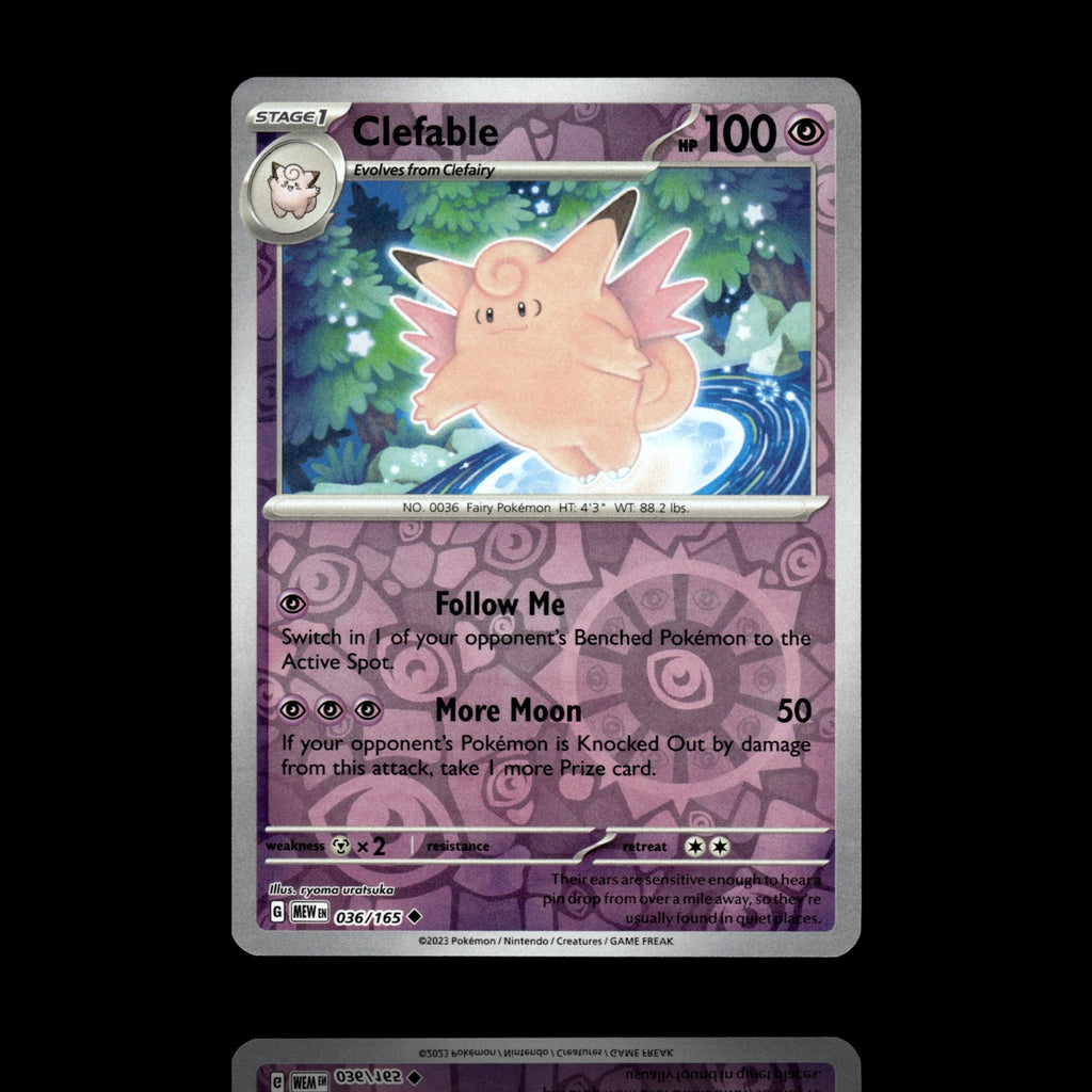 ▸ Clefable | SV: Scarlet & Violet 151 | Reverse Holo | 036/165 | NM