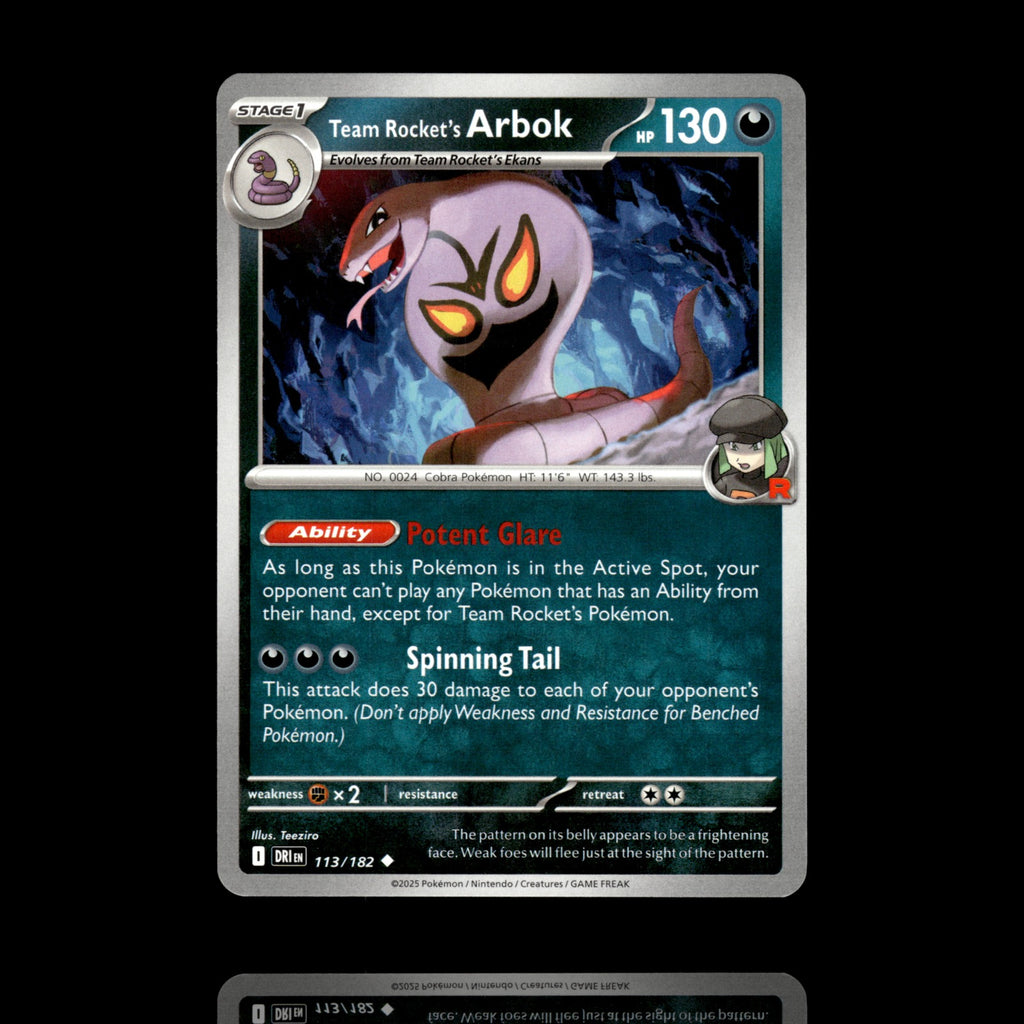 ▸ Team Rocket's Arbok | SV10: Destined Rivals | Uncommon | 113/182 | NM