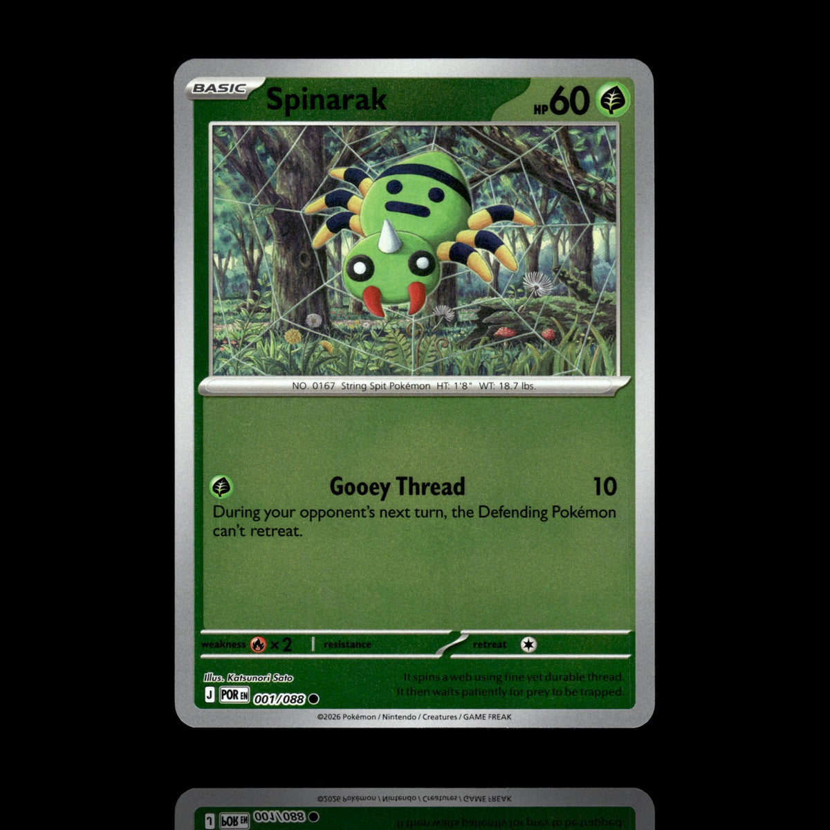 ▸ Spinarak | ME03: Perfect Order | Reverse Holo | 001/088 | NM