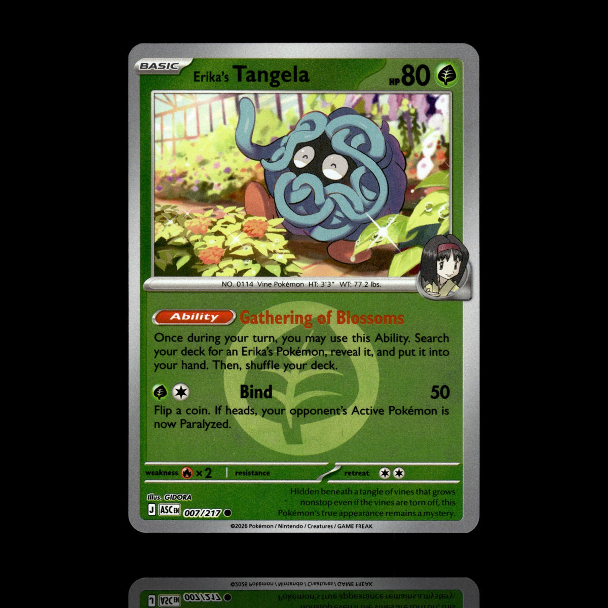 ▸ Erika's Tangela | ME: Ascended Heroes | Energy Reverse Holo | 007/217 | NM