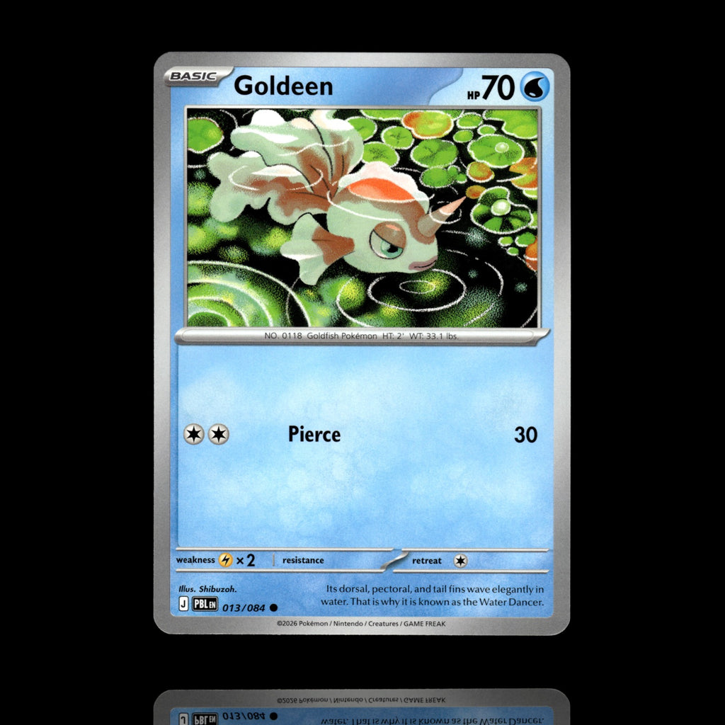 ▸ Goldeen | ME05: Pitch Black | Common | 013/084 | NM