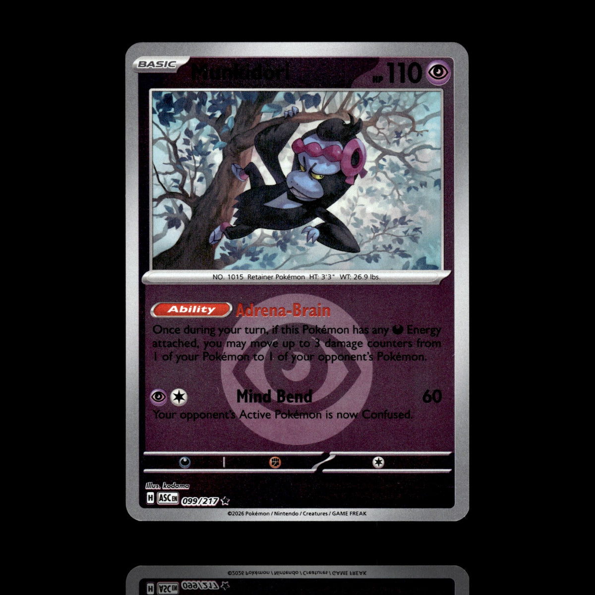 ▸ Munkidori | ME: Ascended Heroes | Energy Reverse Holo | 099/217 | NM