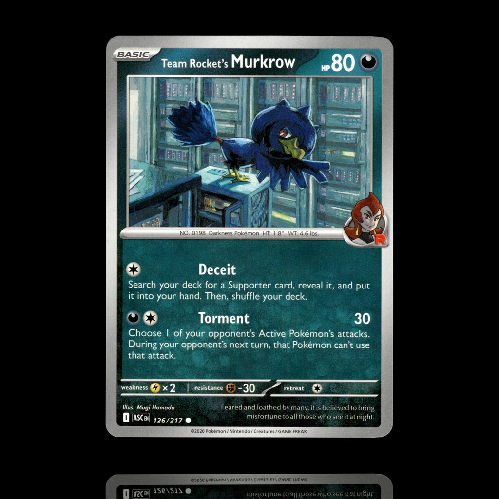 ▸ Team Rocket's Murkrow | ME: Ascended Heroes | Common | 126/217 | NM
