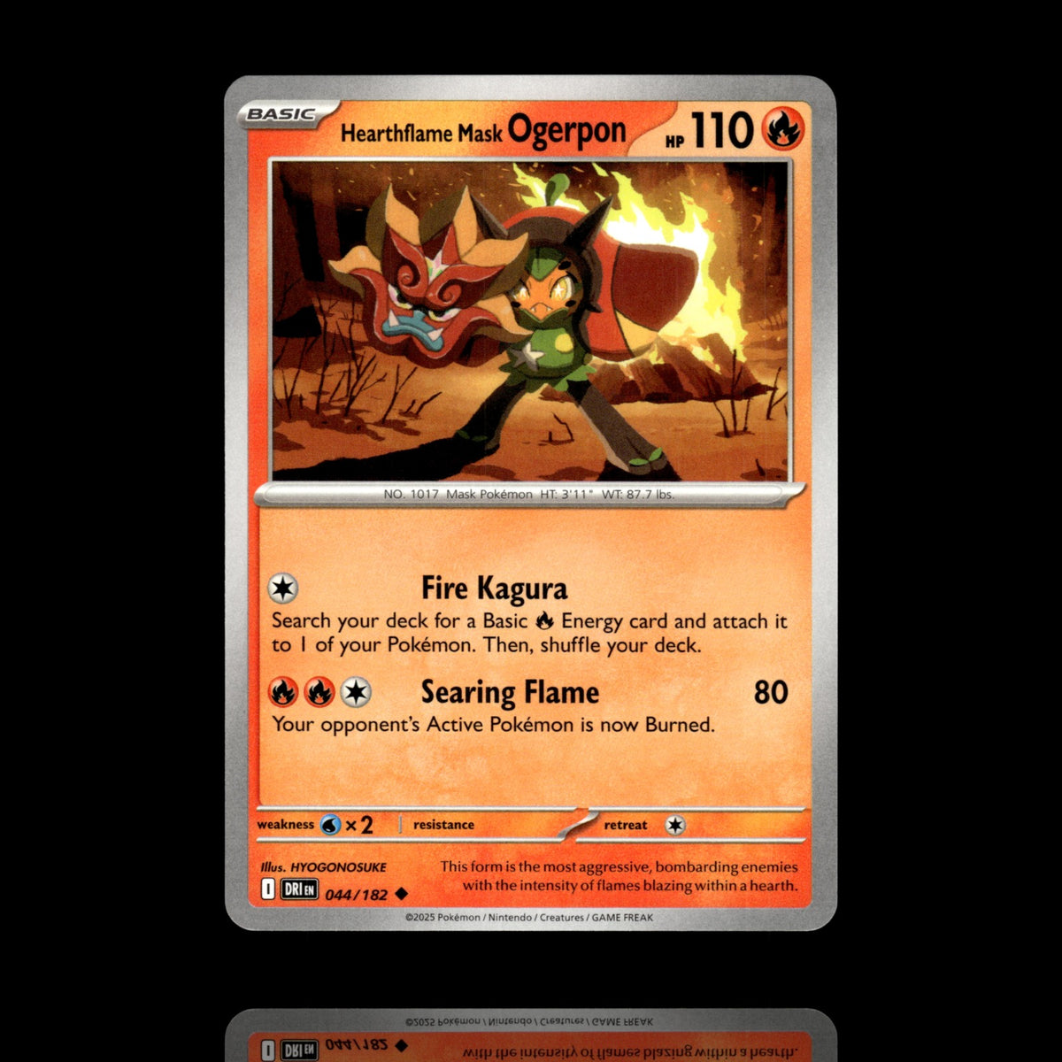 ▸ Hearthflame Mask Ogerpon | SV10: Destined Rivals | Uncommon | 044/182 | NM