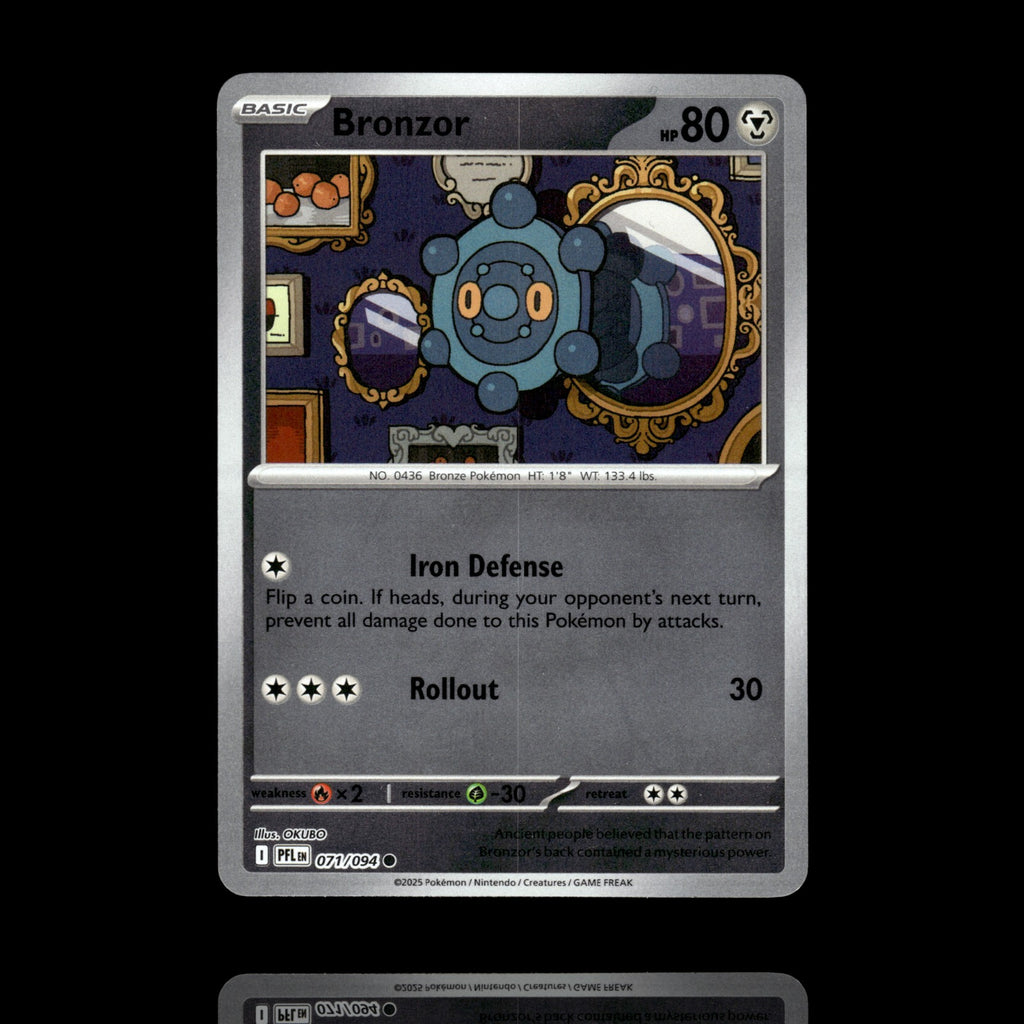 ▸ Bronzor | ME02: Phantasmal Flames | Reverse Holo | 071/094 | NM