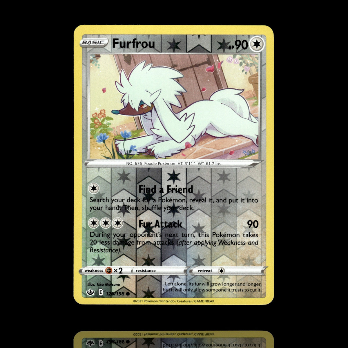 ▸ Furfrou | SWSH06: Chilling Reign | Reverse Holo | 126/198 | NM