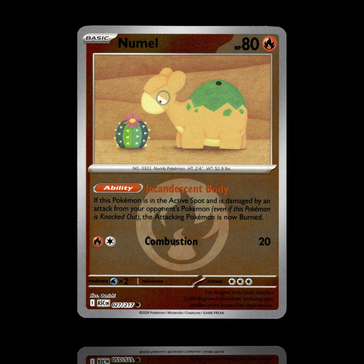 ▸ Numel | ME: Ascended Heroes | Energy Reverse Holo | 027/217 | NM