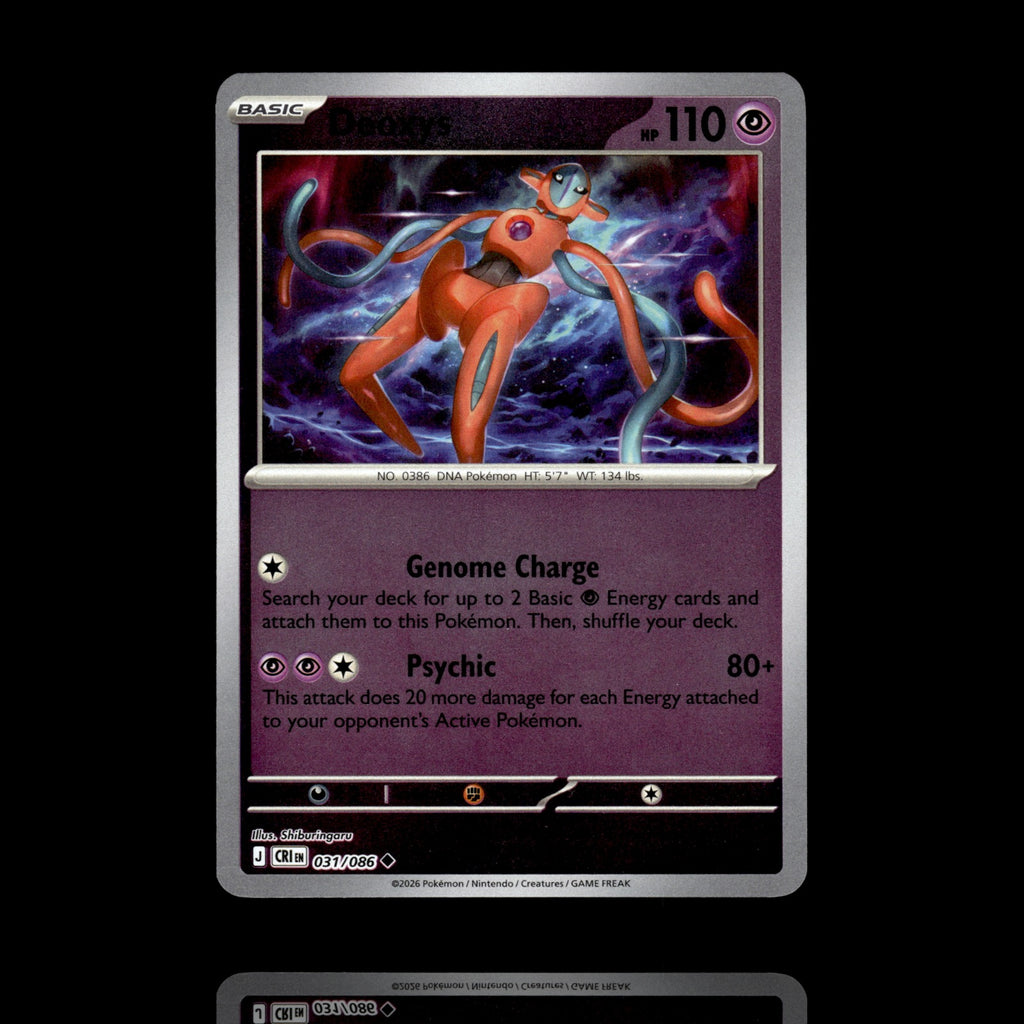 ▸ Deoxys | ME04: Chaos Rising | Reverse Holo | 031/086 | NM