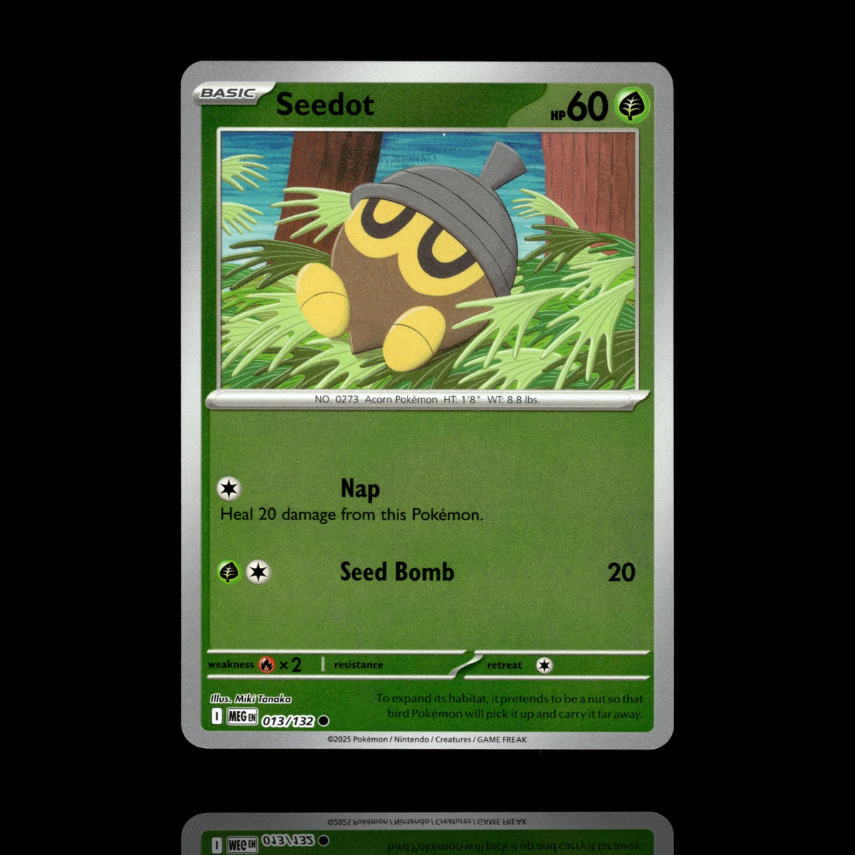 ▸ Seedot | ME01: Mega Evolution | Reverse Holo | 013/132 | NM