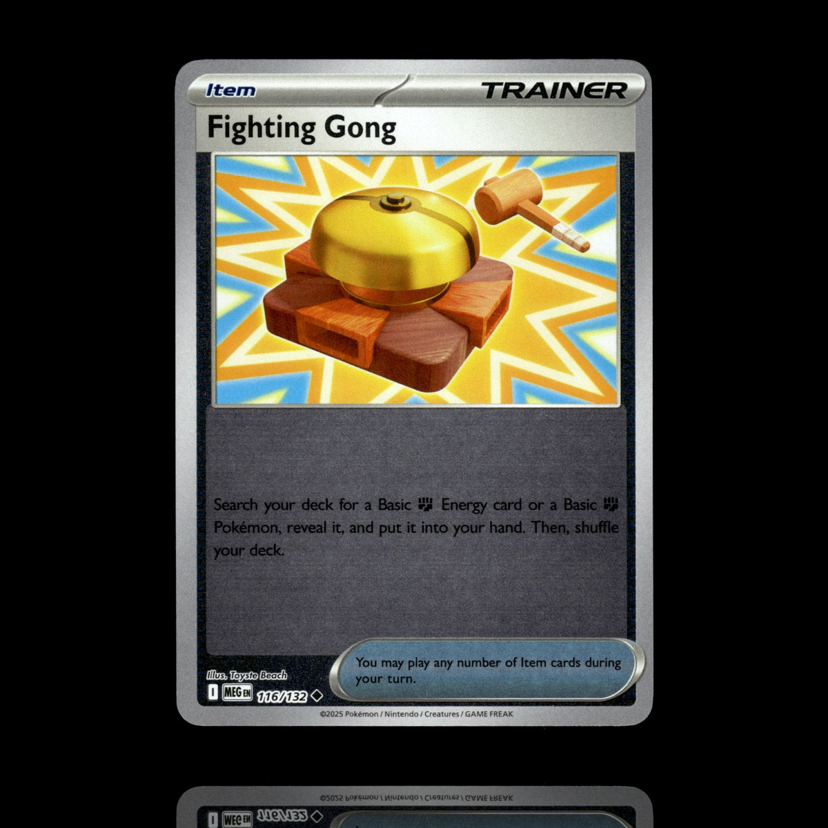 ▸ Fighting Gong | ME01: Mega Evolution | Reverse Holo | 116/132 | NM