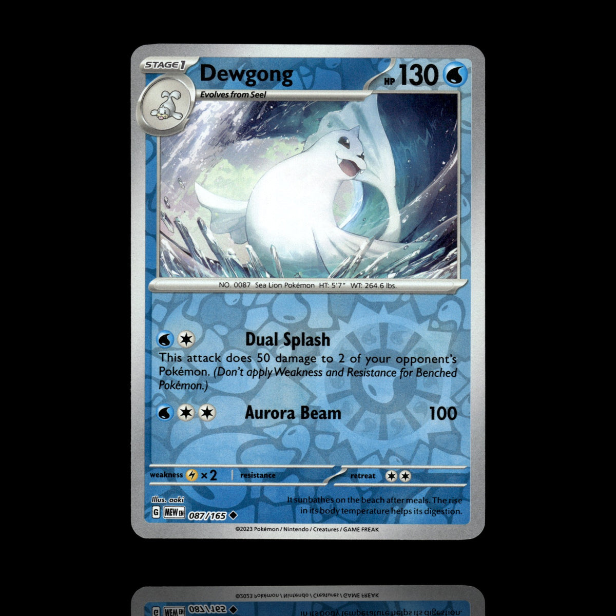 ▸ Dewgong | SV: Scarlet & Violet 151 | Reverse Holo | 087/165 | NM