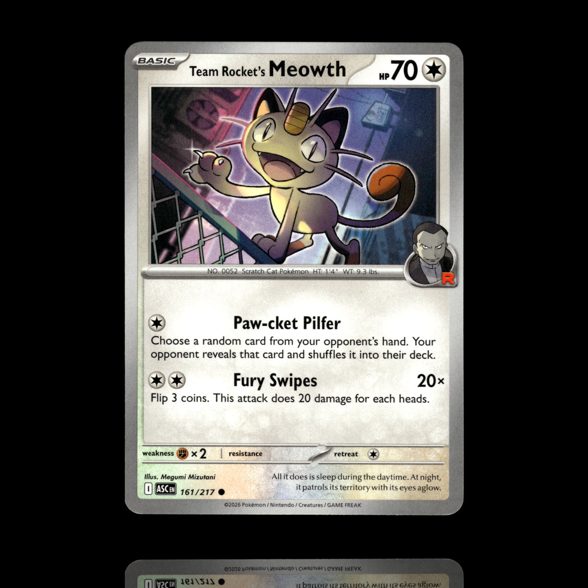 ▸ Team Rocket's Meowth | ME: Ascended Heroes | Common | 161/217 | NM