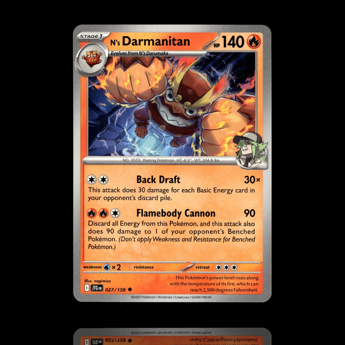 ▸ N's Darmanitan | SV09: Journey Together | Uncommon | 027/159 | NM