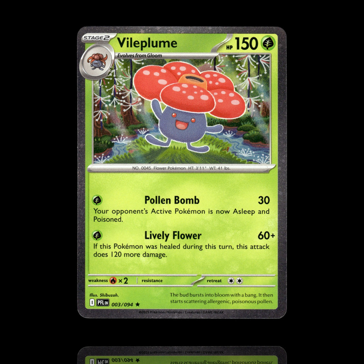 ▸ Vileplume Cosmos Holo | Miscellaneous Cards & Products | Rare | 003/094 | NM
