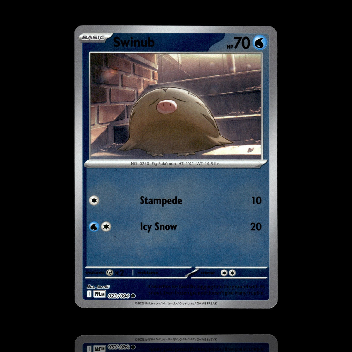 ▸ Swinub | ME02: Phantasmal Flames | Reverse Holo | 023/094 | NM