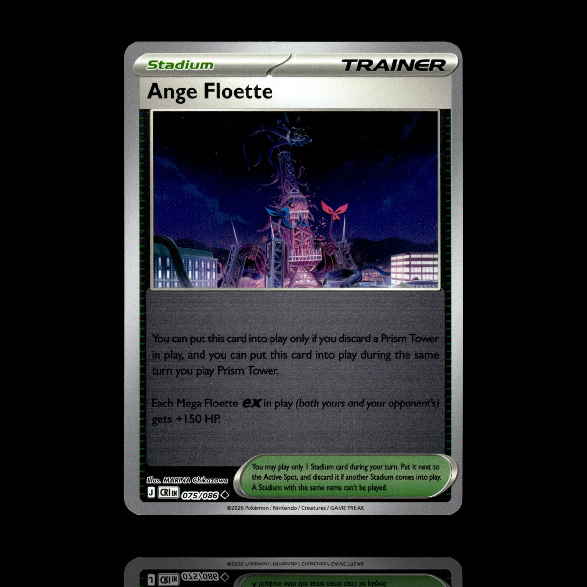 ▸ Ange Floette | ME04: Chaos Rising | Reverse Holo | 075/086 | NM